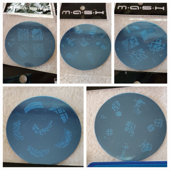 NEW - Bundle of 15 - Nail Art Stamping Plates + Stickers - Picture 8 of 11